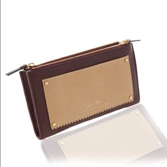 India Hicks - Takeout Wallet - Burgundy - NEW - Picture 3 of 4